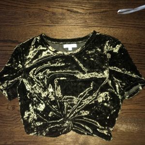 Valor cropped front knot top